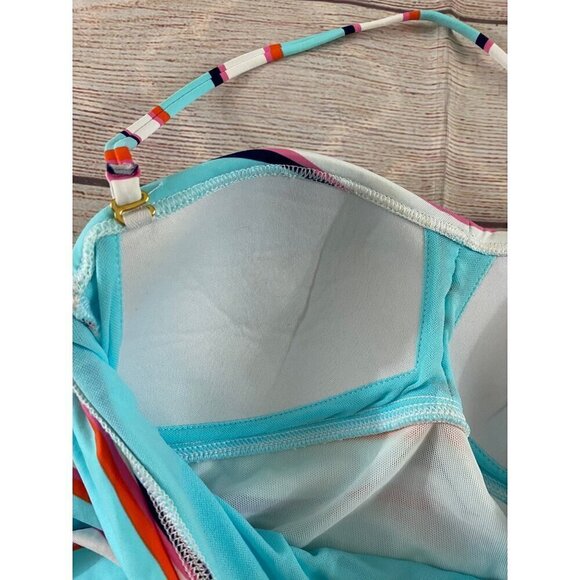 Tommy Bahama Women's Halter Neck Stripe Tankini - Small - Picture 6 of 9